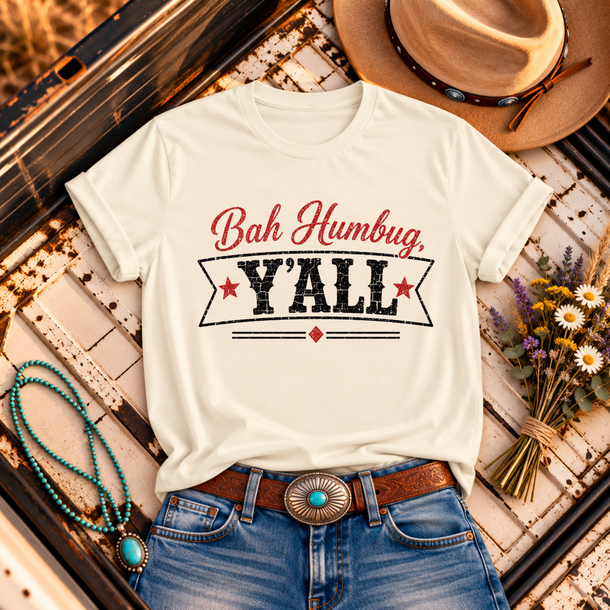 "Bah Humbug Y’all" Christmas T-Shirt