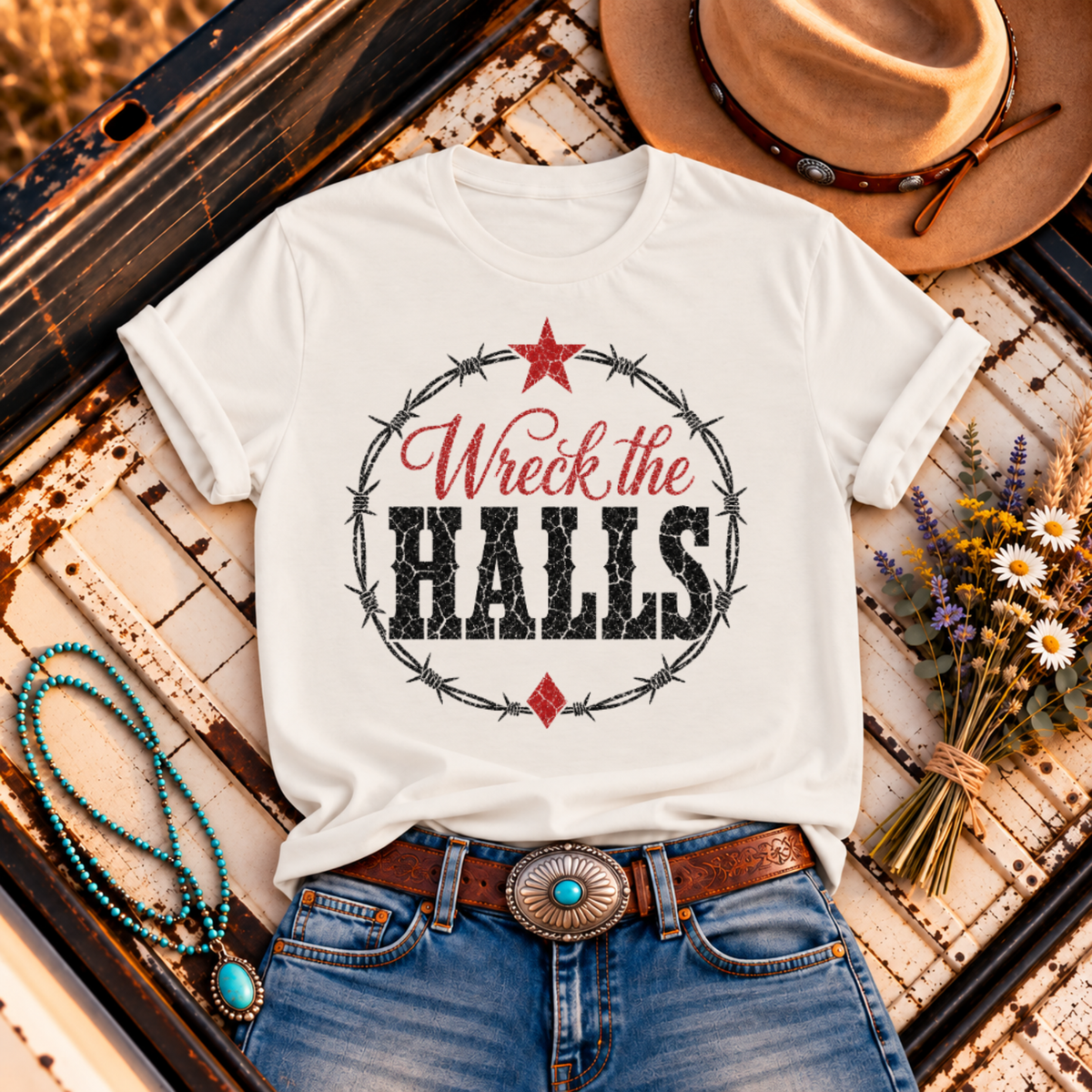 "Wreck the Halls" Christmas T-Shirt