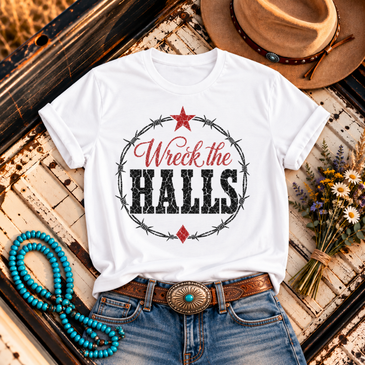 "Wreck the Halls" Christmas T-Shirt