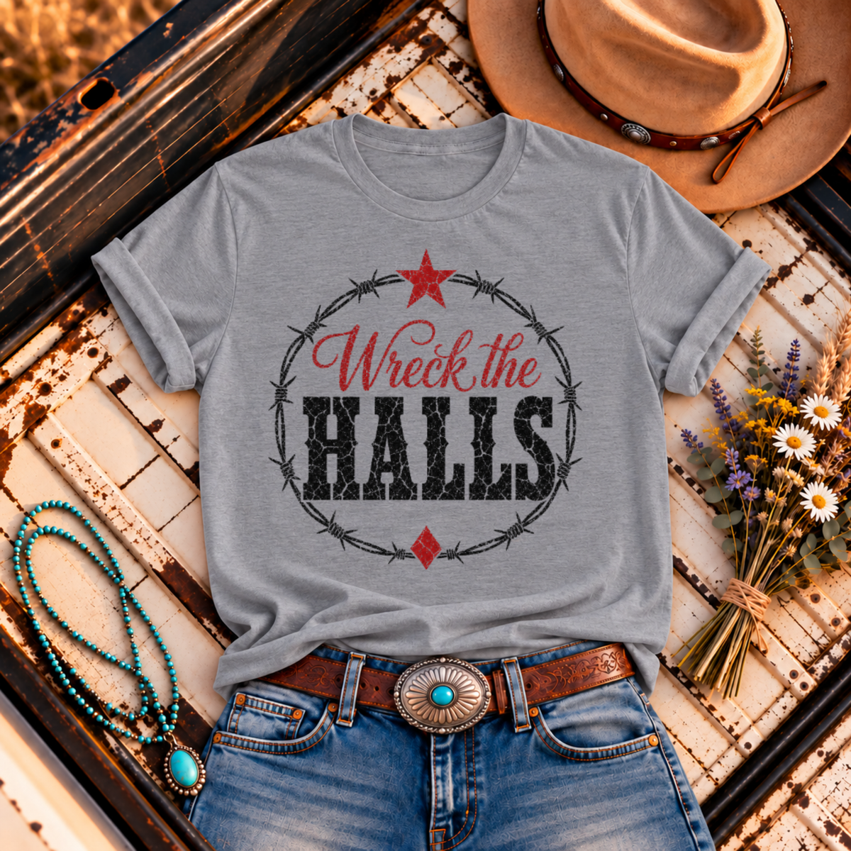 "Wreck the Halls" Christmas T-Shirt