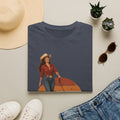 Dog Mom Western T-Shirt — Retro Cowgirl with Dog Graphic