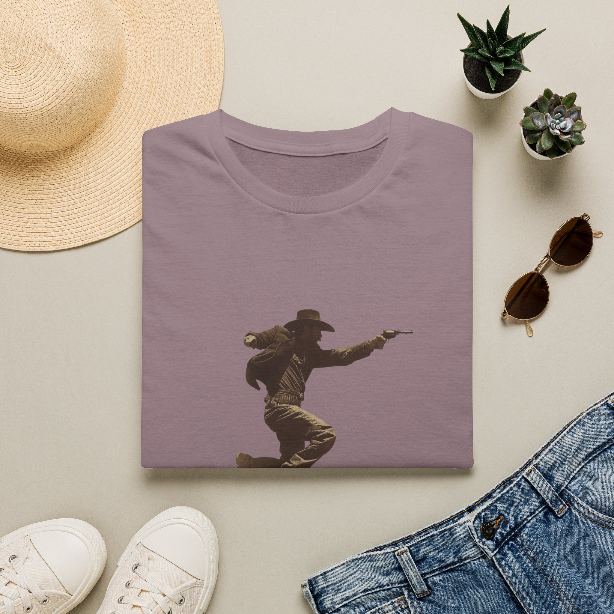 Cowboy Silhouette T-Shirt — Wild West Era Graphic Tee
