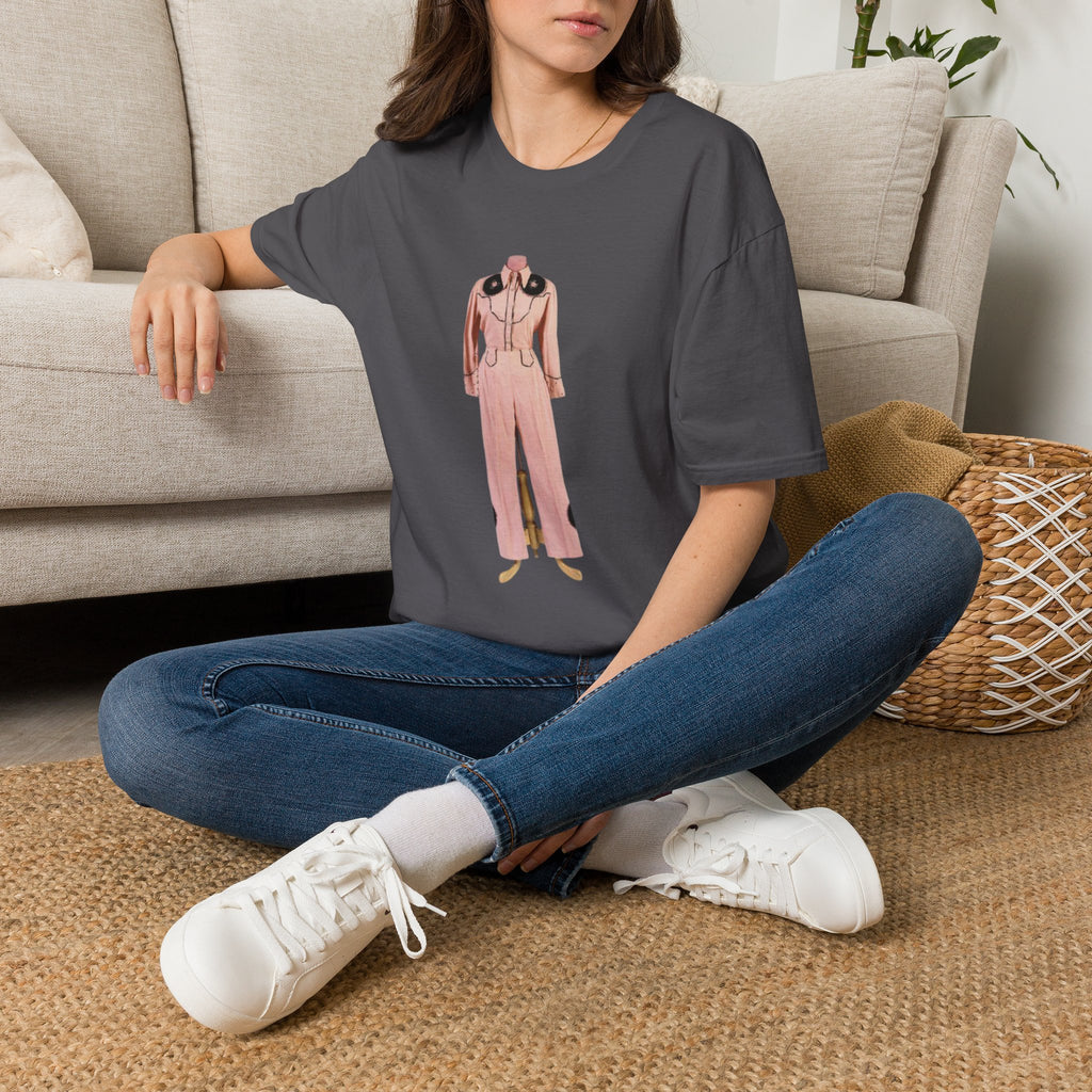 Retro Pink Western Jumpsuit Tee