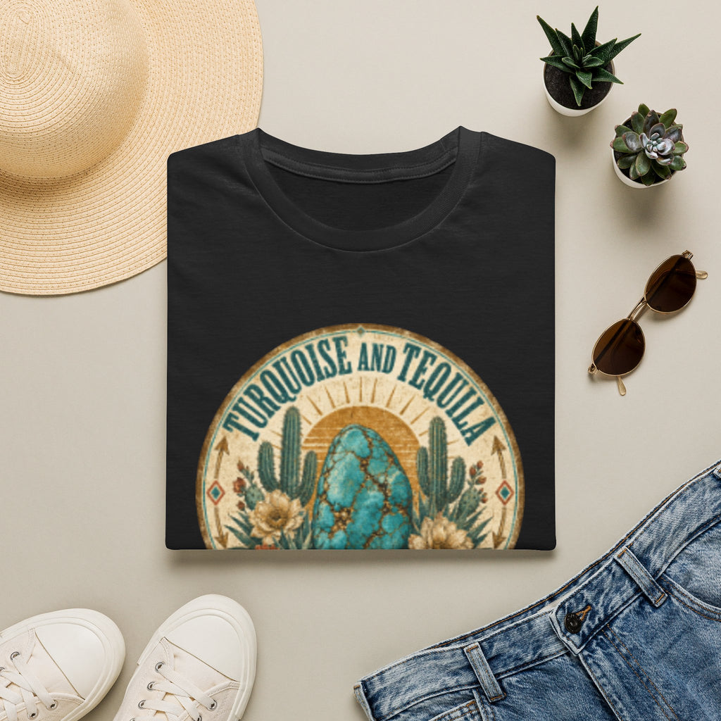 Turquoise & Tequila T-Shirt — Good for the Soul Desert Cactus Graphic