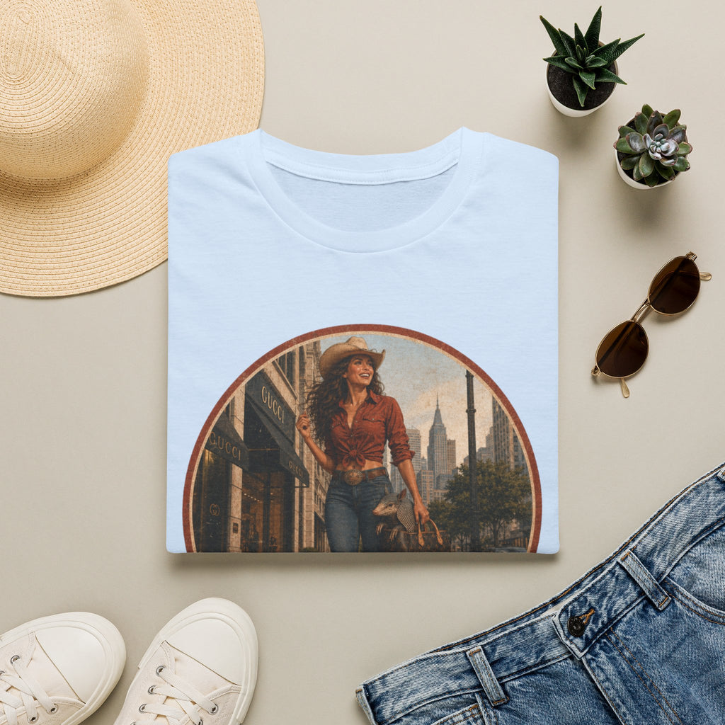 Cowgirl Cityscape T‑Shirt — Western Urban Vintage Graphic Tee