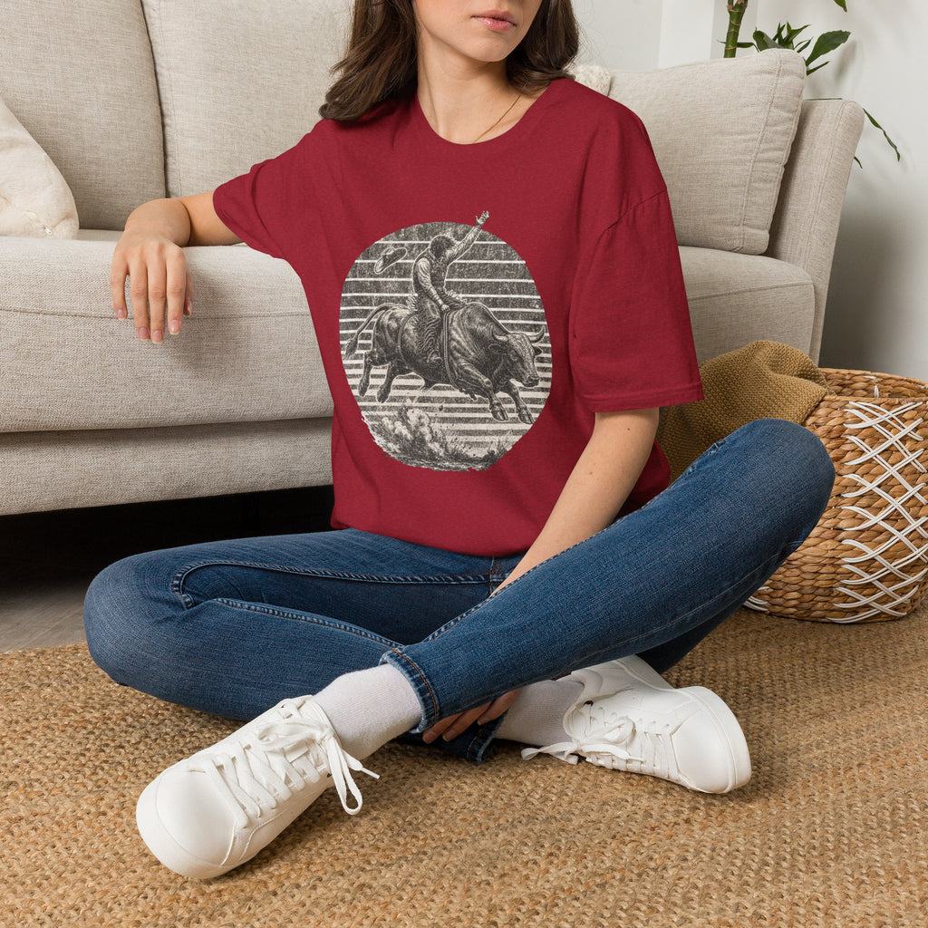 Bull Rider T-Shirt — Vintage Rodeo Western Graphic Tee