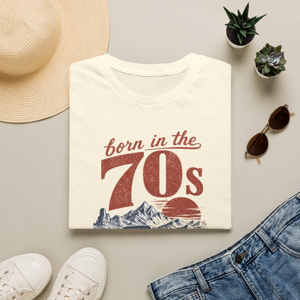 Born in the 70s T-Shirt — Retro 1970s Vintage Sunset Tee