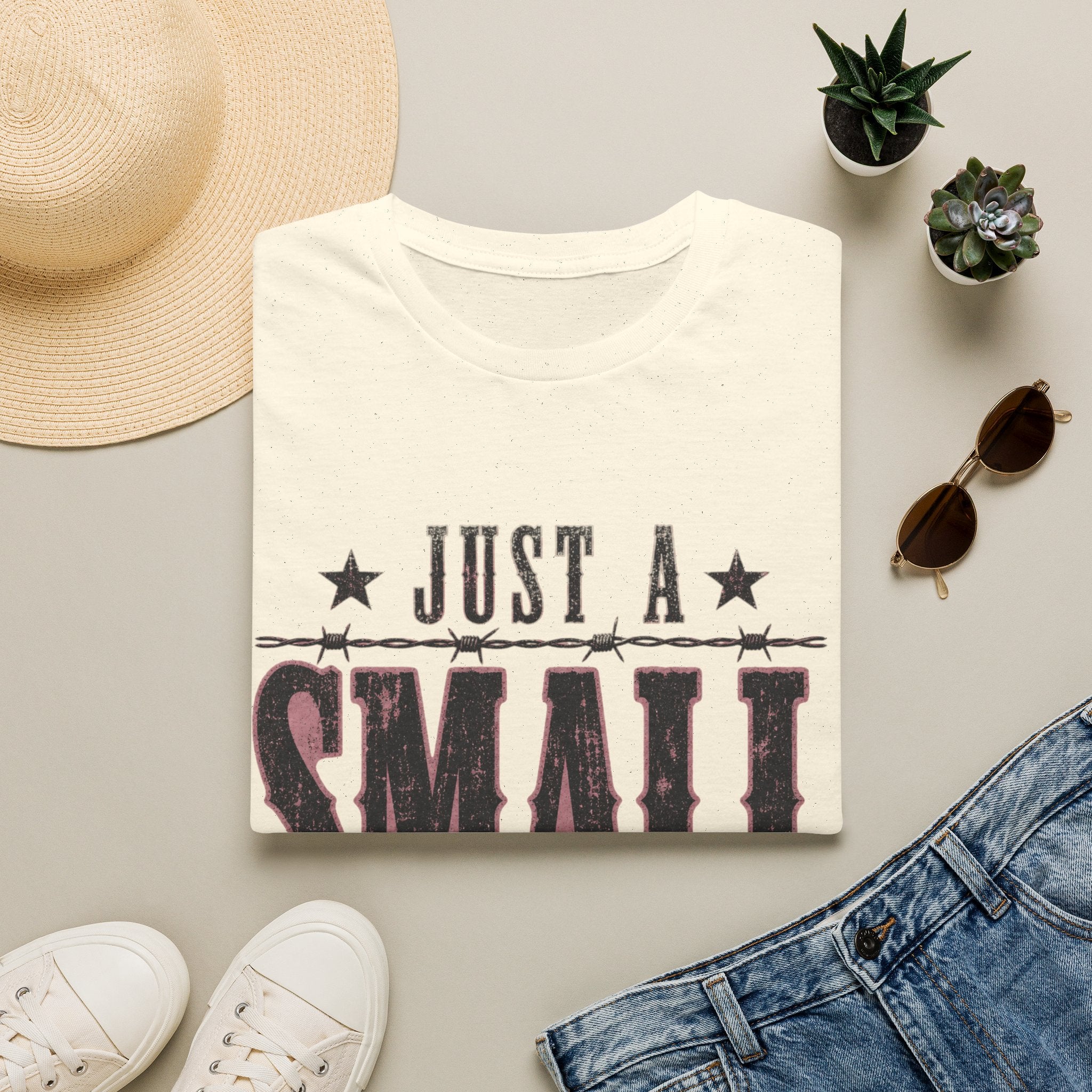 Just A Small Town Girl T-Shirt — Retro Country Graphic Tee