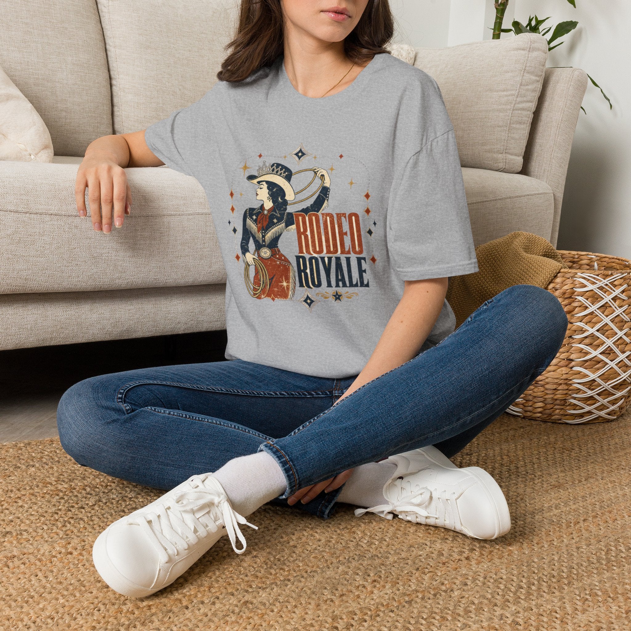 Rodeo Royale T‑Shirt — Vintage Cowgirl Rodeo Graphic Tee