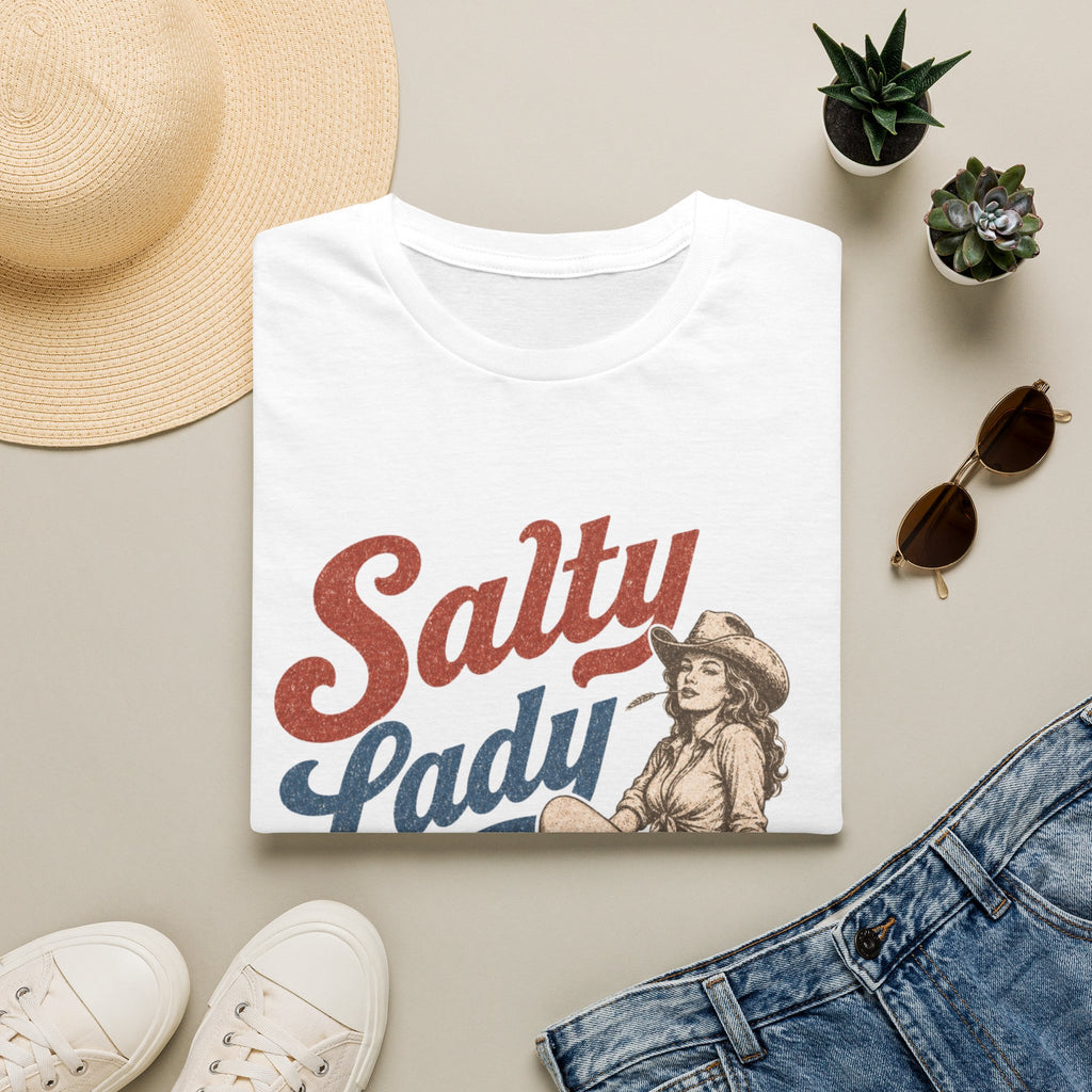 Salty Lady T-Shirt — Vintage Cowgirl Retro Graphic Tee