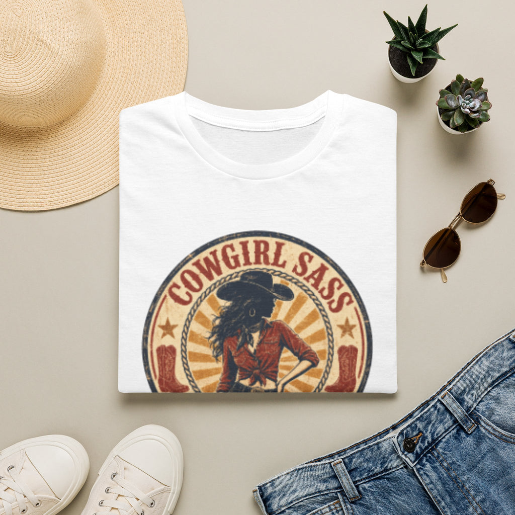 Cowgirl Sass T-Shirt — Retro Western "Handle With Caution" Graphic Tee