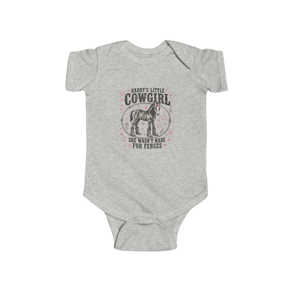 Baby Bodysuit — "Daddy's Little Cowgirl" Cute Western Infant One-Piece