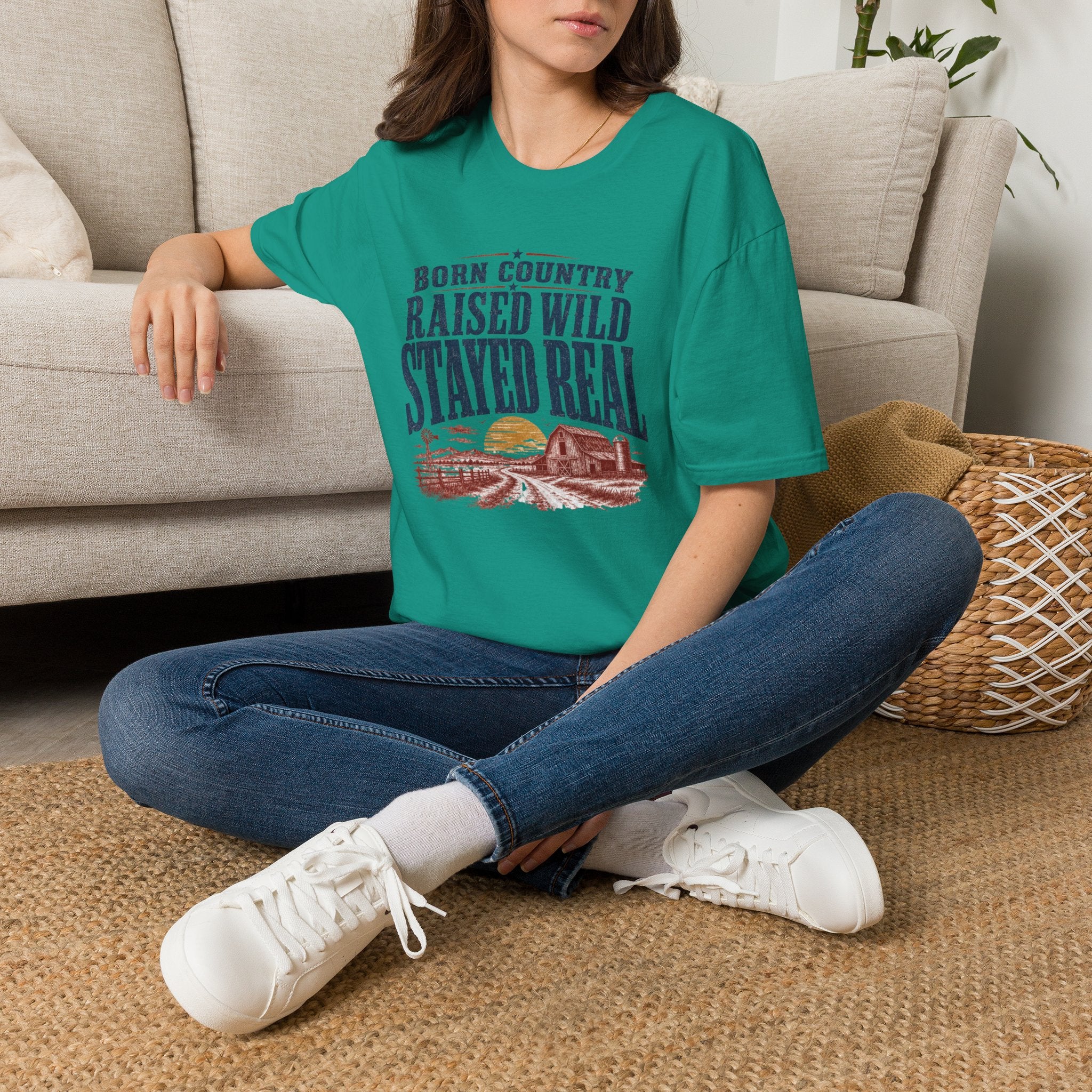 Born Country Raised Wild Stayed Real T-Shirt