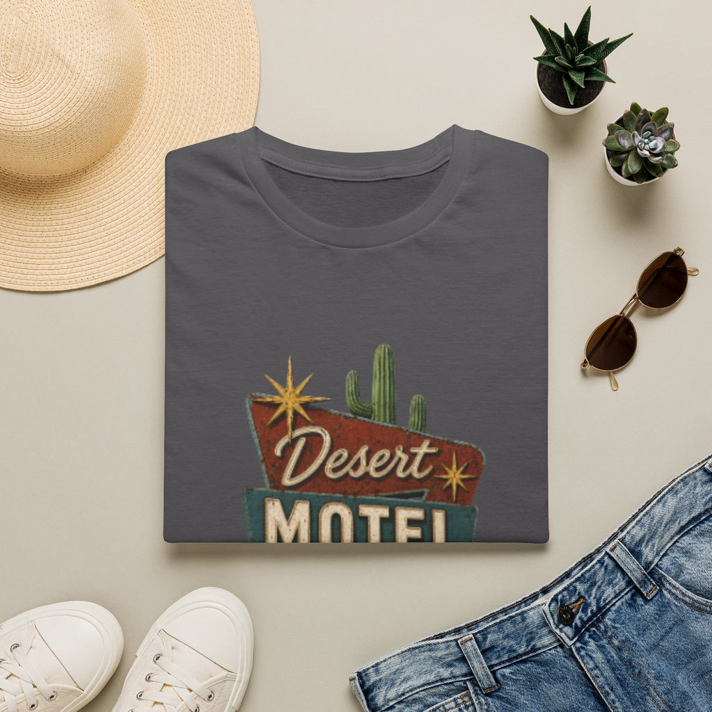 Desert Motel T‑Shirt — Retro Route 66 Desert Sign Tee