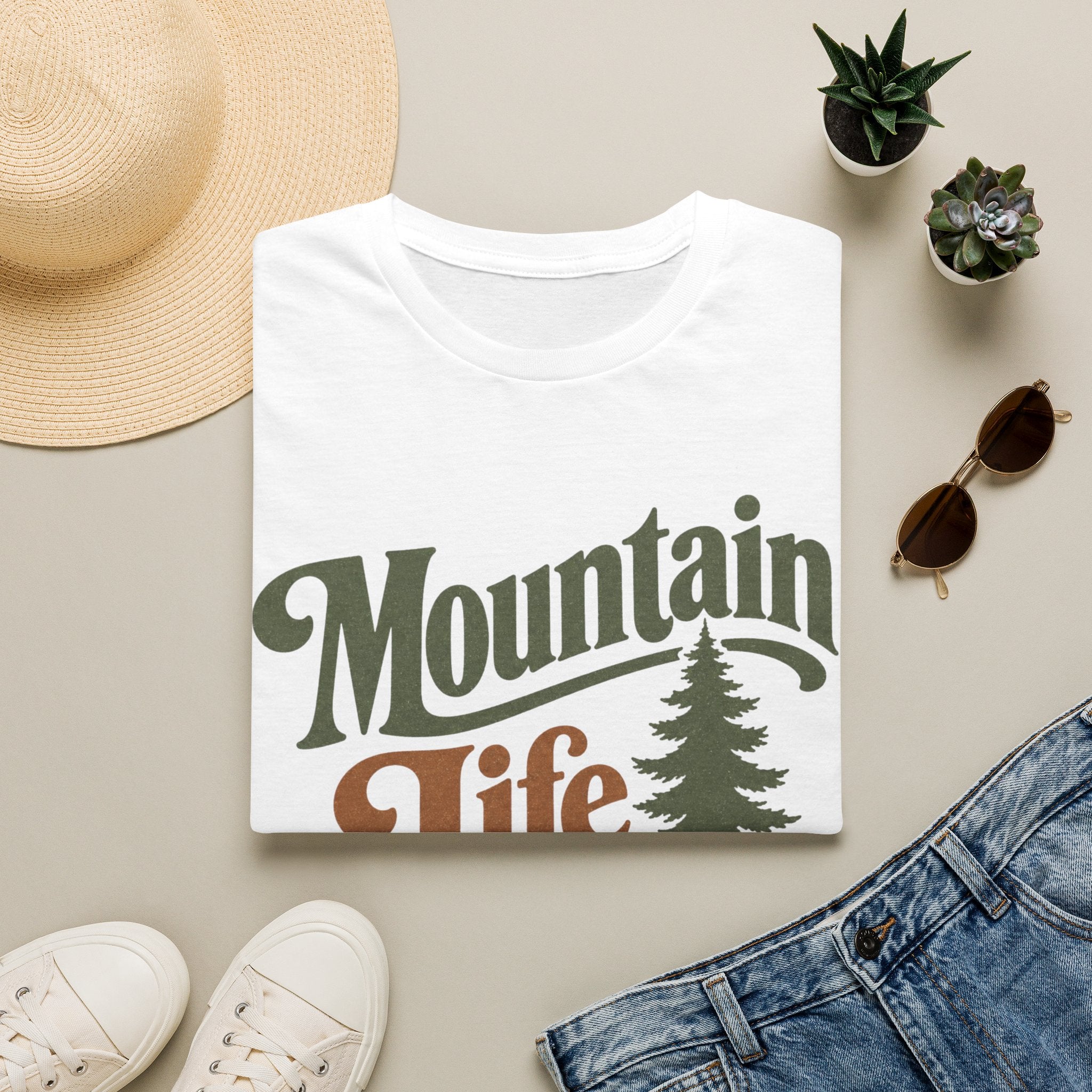 Mountain Life T-Shirt — Vintage Outdoor Nature Graphic Tee