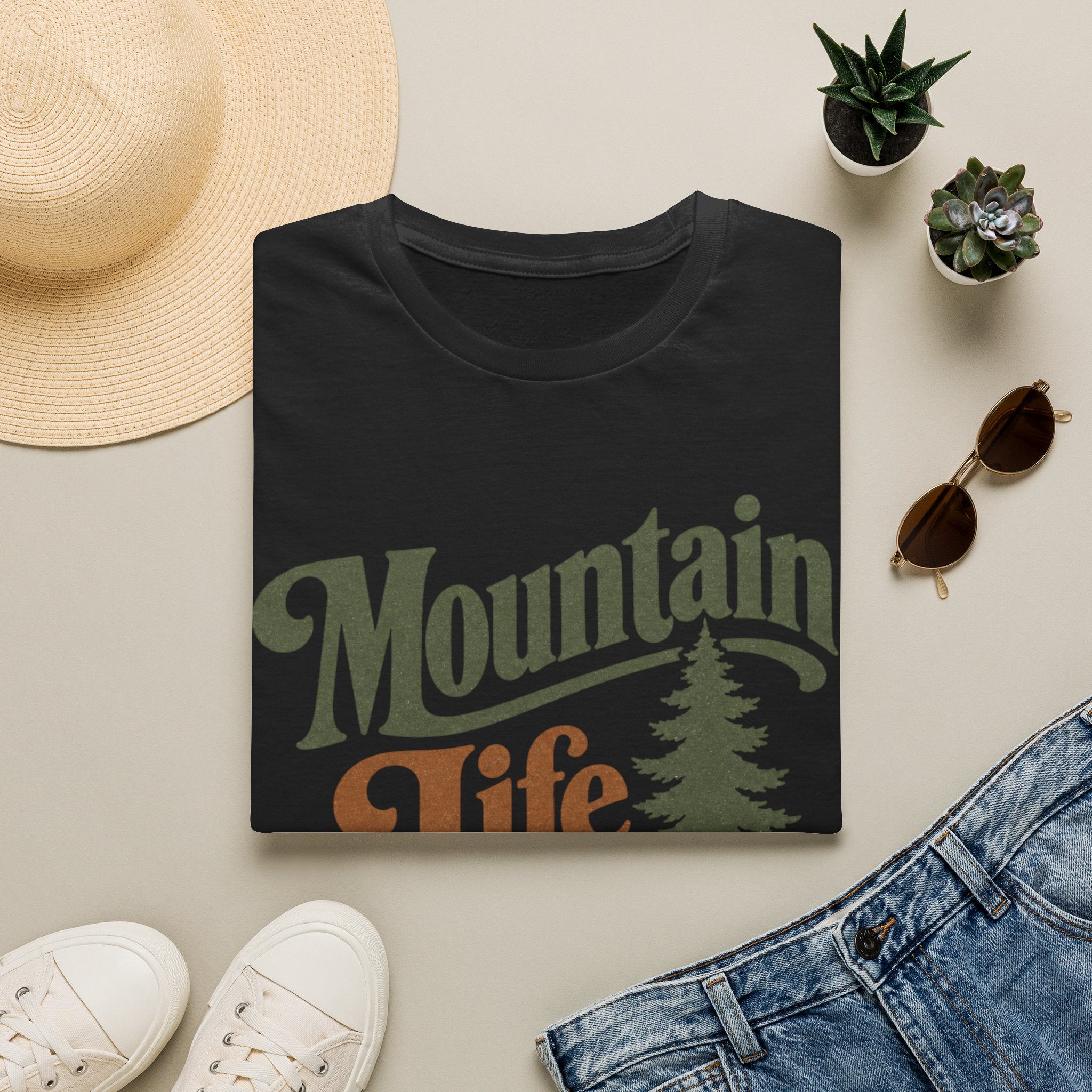 Mountain Life T-Shirt — Vintage Outdoor Nature Graphic Tee