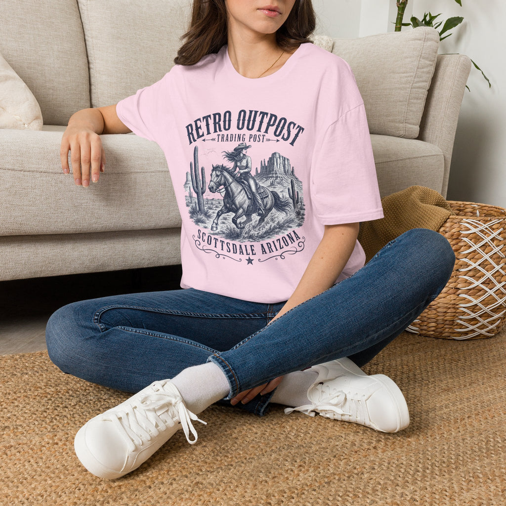 Retro Outpost Cowboy T-Shirt – Scottsdale Arizona Western Graphic Tee