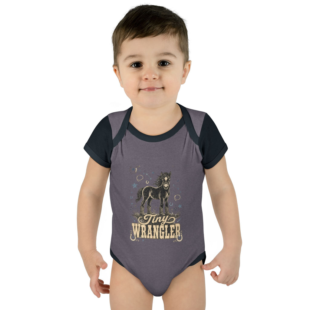 "Tiny Wrangler" Western Baby Onesie