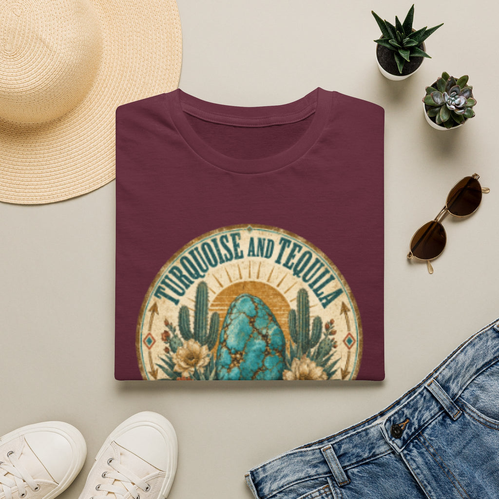 Turquoise & Tequila T-Shirt — Good for the Soul Desert Cactus Graphic