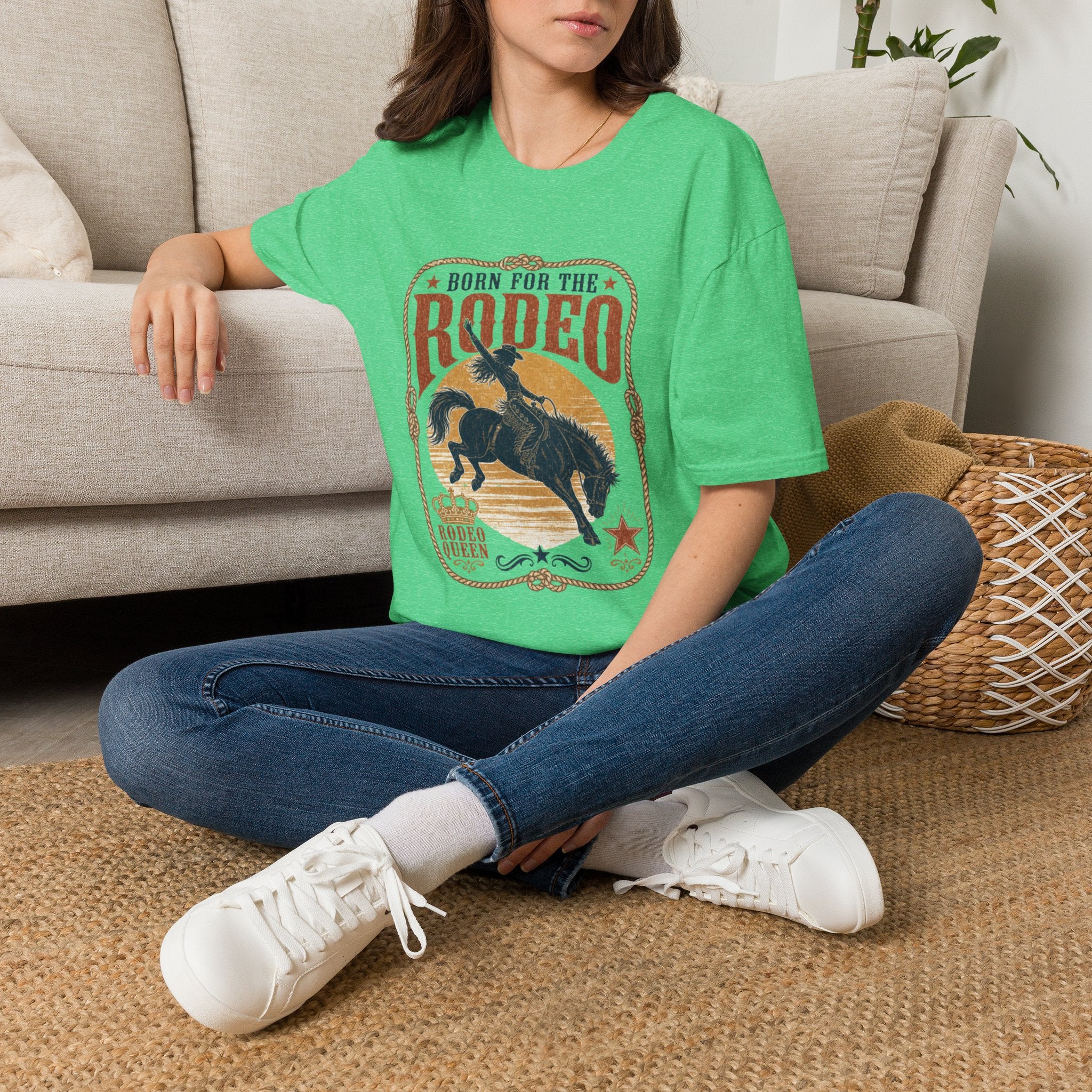 Born for the Rodeo T-Shirt — Western Bull Riding Graphic Tee