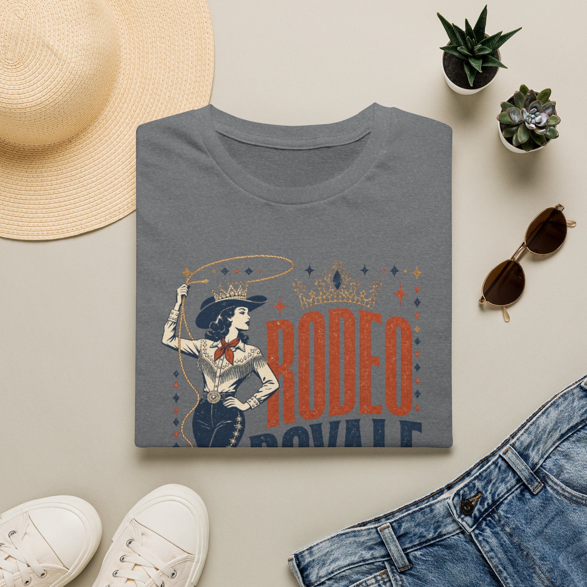 Rodeo Royale Graphic T-Shirt — Vintage Cowgirl Western Tee