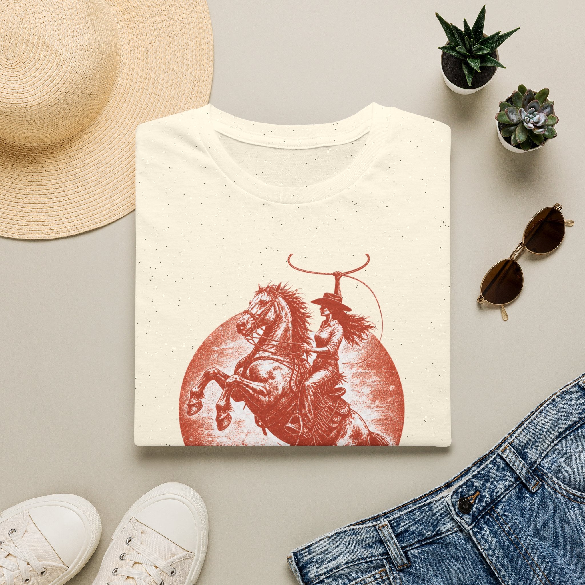 Cowboy Rodeo T-Shirt — Vintage Bronc Rider Graphic