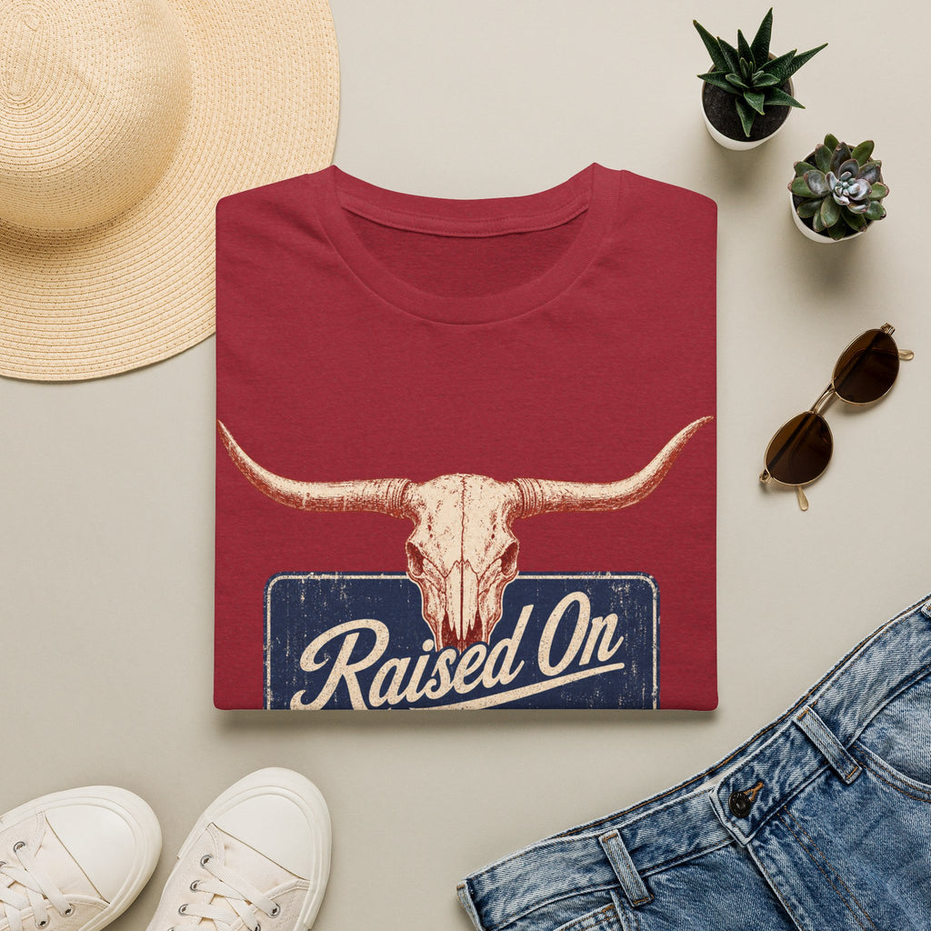 Raised On 80s Country T-Shirt — Vintage Longhorn Western Tee