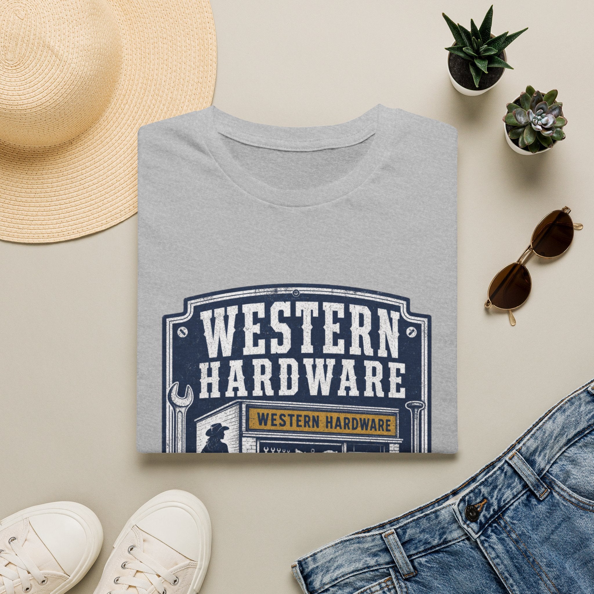 Western Hardware Vintage T-Shirt — Retro Storefront Graphic Tee