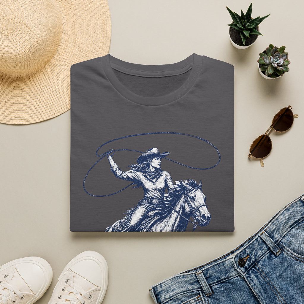 Cowgirl Lasso Tee — Western Horse Riding Graphic T-Shirt