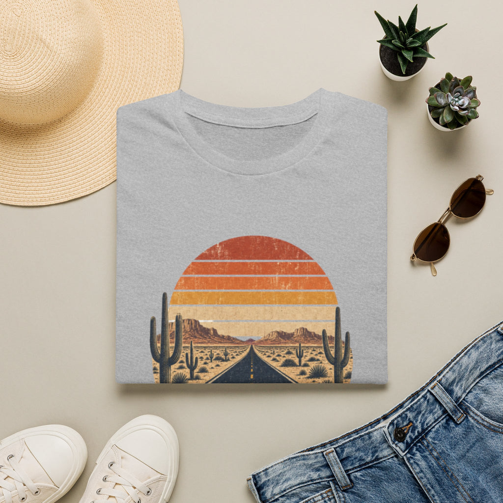 Road Trip T‑Shirt — 'Nowhere and Everywhere' Vintage Desert Sunset Tee