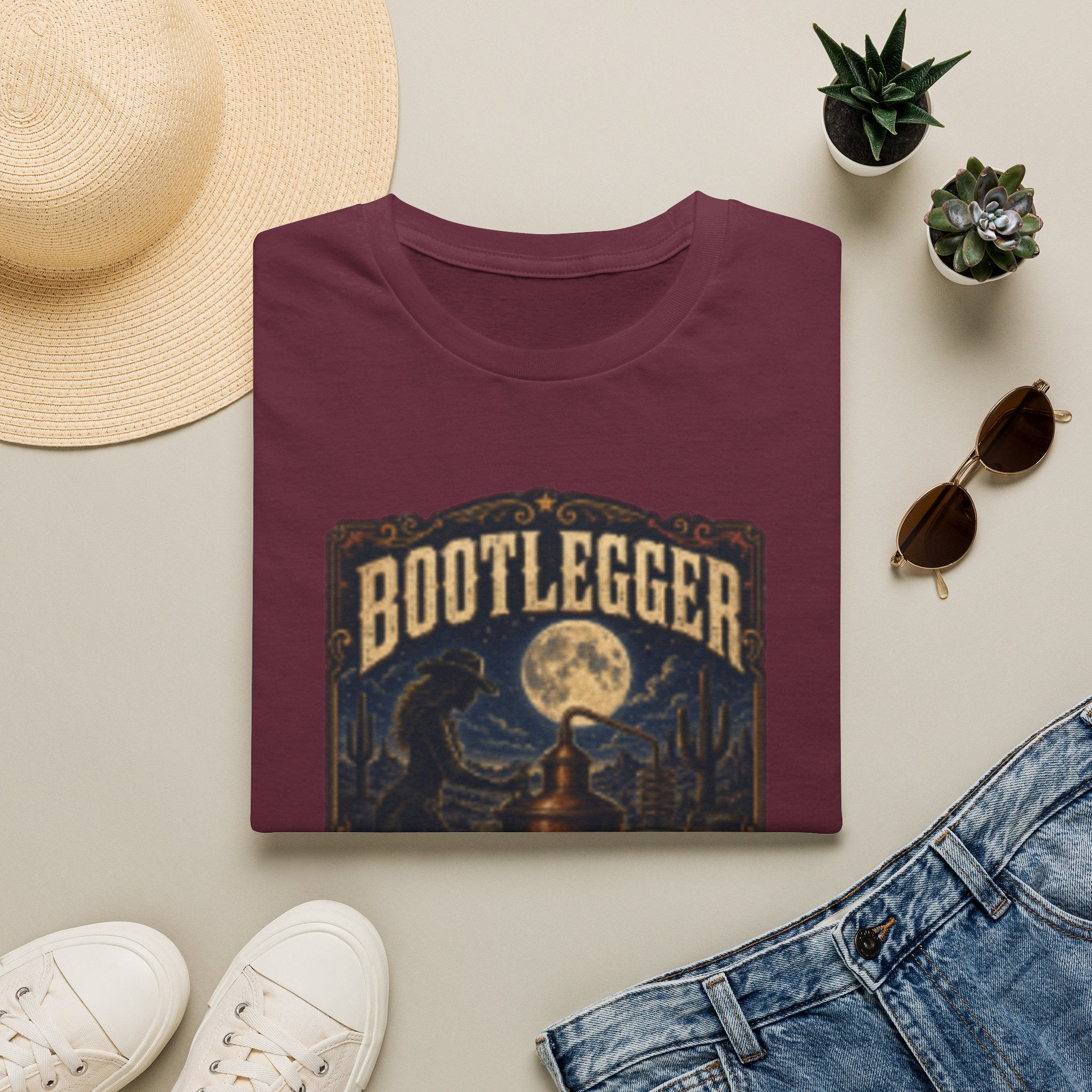 Bootlegger Moonshine T-Shirt — Moonlight Distillery Graphic Tee