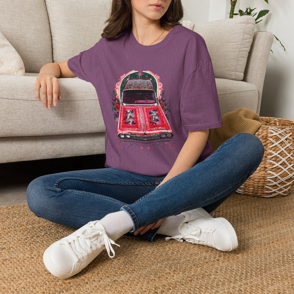 Vintage Floral Beetle T‑Shirt — Retro Flower Car Graphic Tee