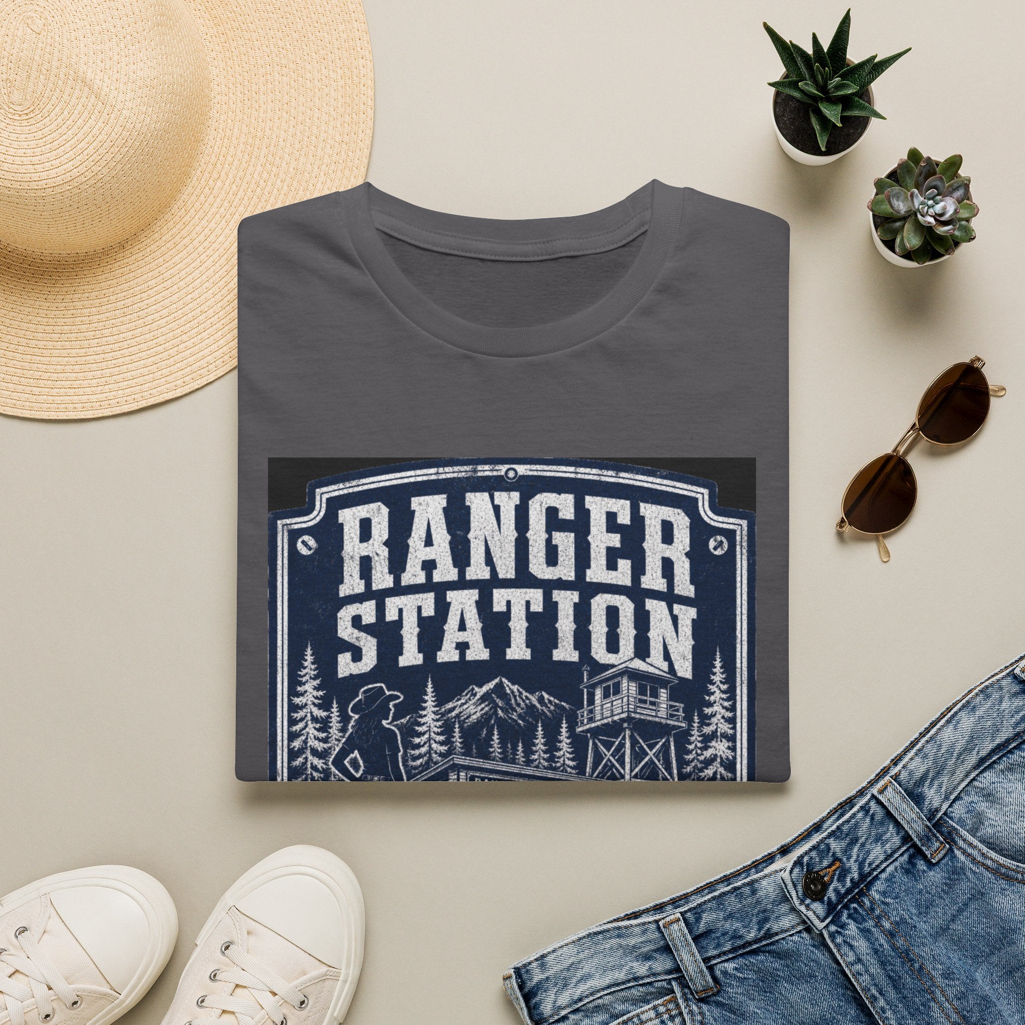 Ranger Station T-Shirt – Vintage National Park Forest Cabin Tee