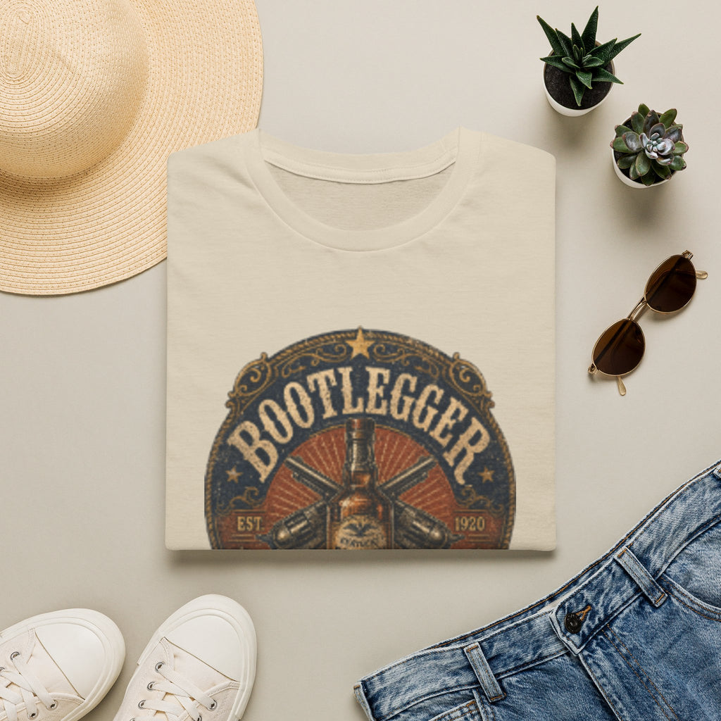 Bootlegger Vintage Distressed Whiskey Logo T-Shirt