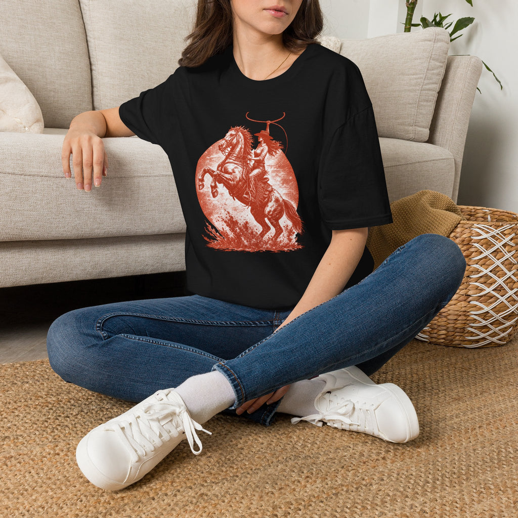 Cowboy Rodeo T-Shirt — Vintage Bronc Rider Graphic