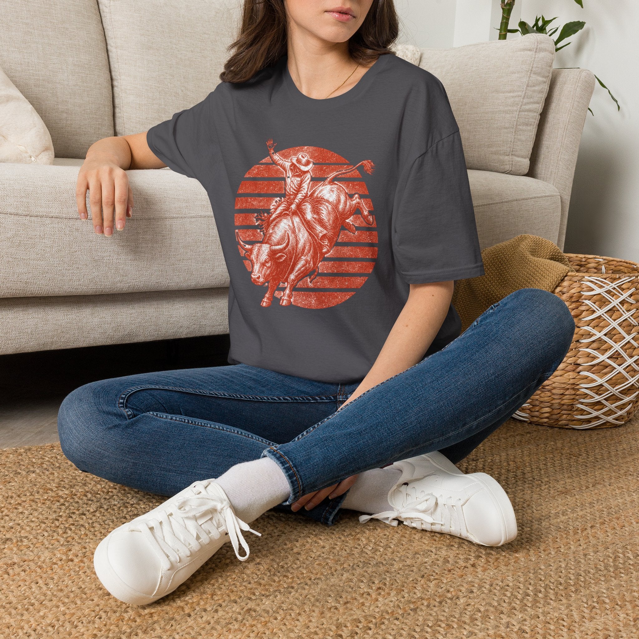 Bull Rider T‑Shirt — Vintage Rodeo Western Graphic Tee