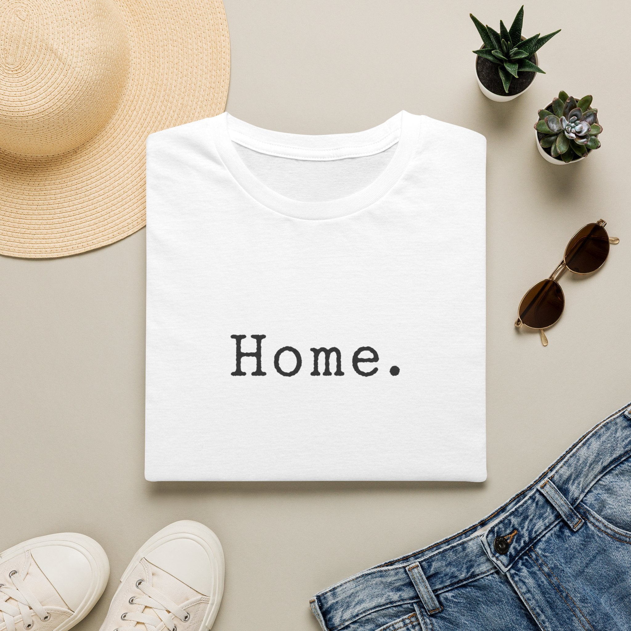 Home. Minimalist Graphic T-Shirt — Cozy Comfort Tee for Relaxed Living
