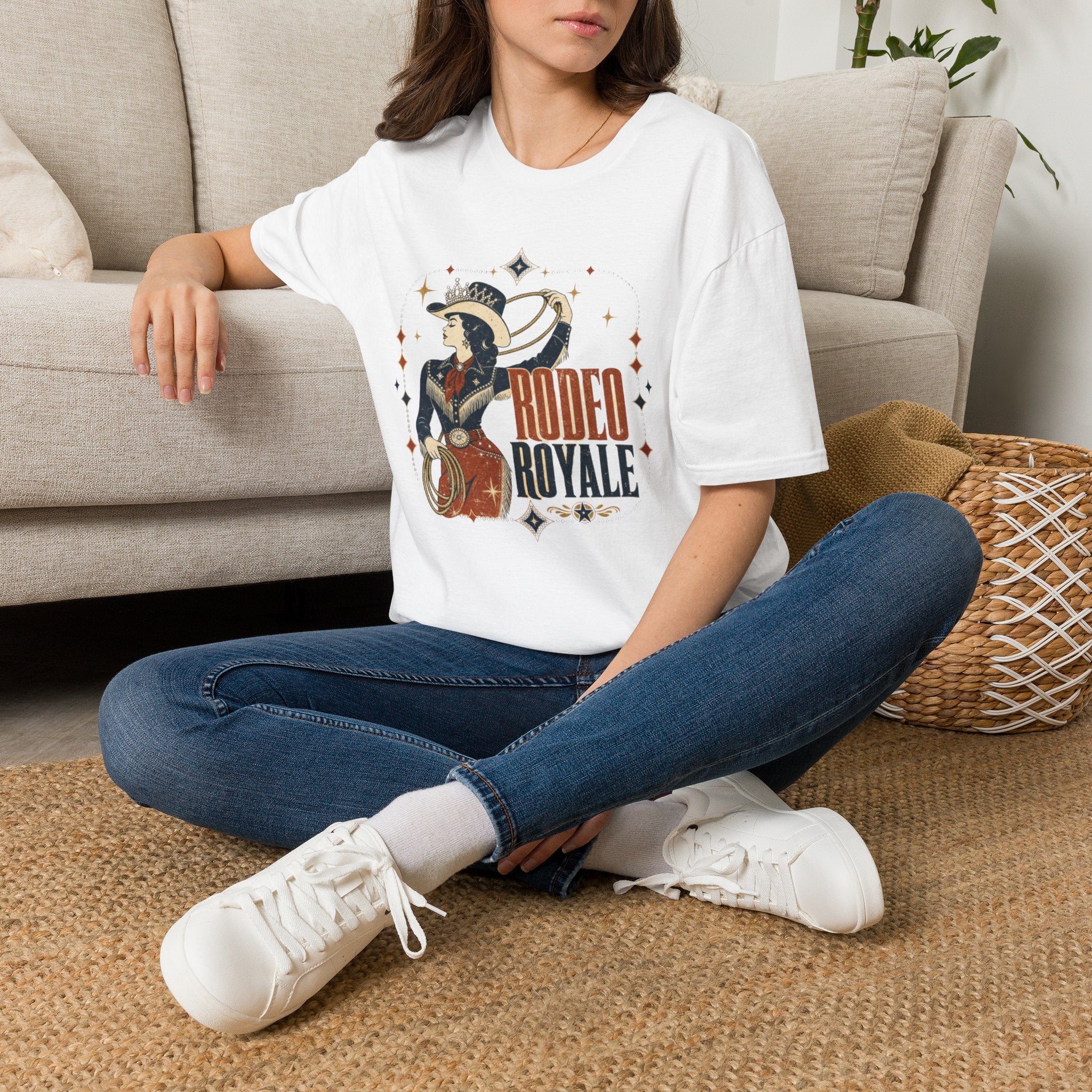 Rodeo Royale T‑Shirt — Vintage Cowgirl Rodeo Graphic Tee
