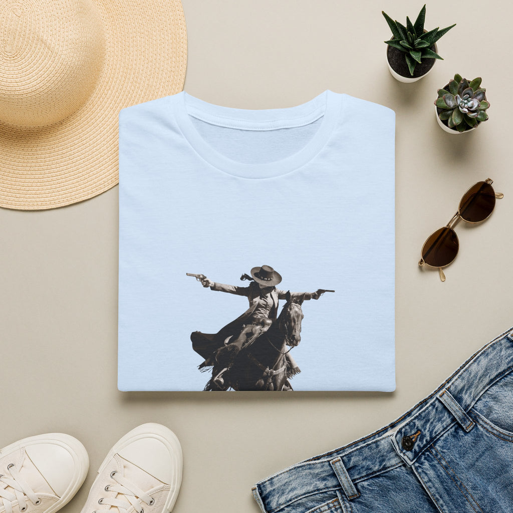 Cowgirl Rider T‑Shirt — Vintage Western Rodeo Print