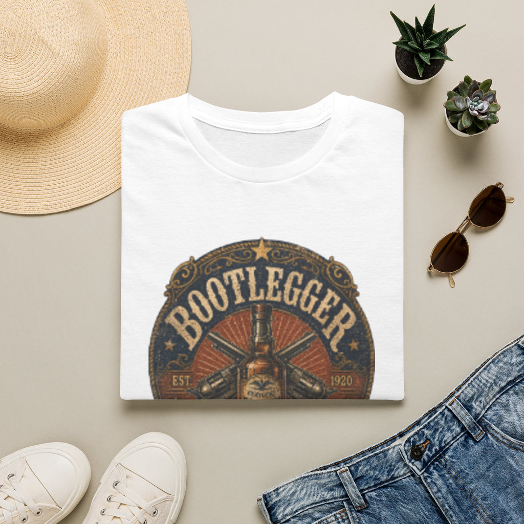 Bootlegger Vintage Distressed Whiskey Logo T-Shirt
