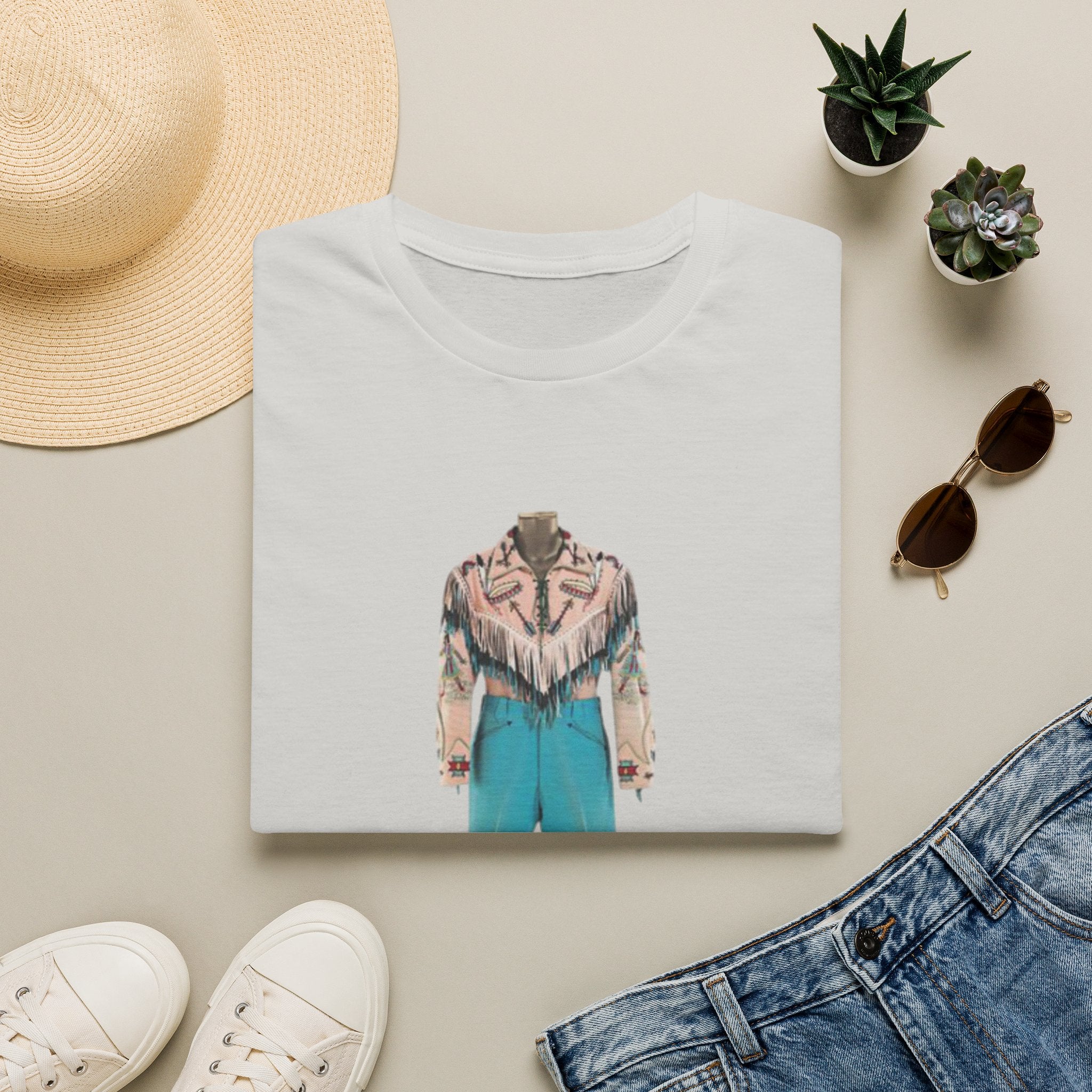 Cowboy Jacket Illustration T-Shirt — Vintage Western Outfit Graphic Tee