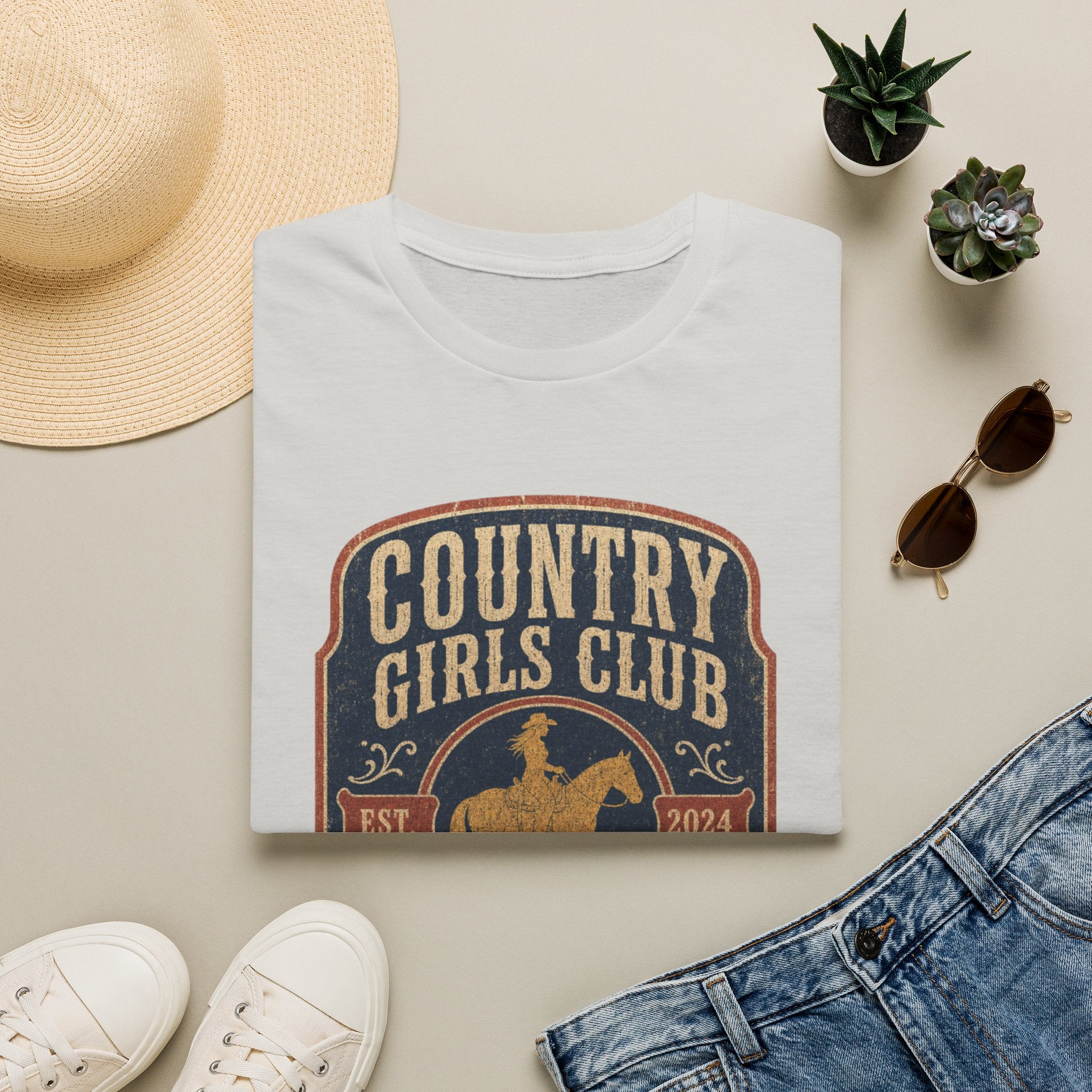 Country Girls Club T-Shirt — Vintage Rodeo Western Graphic Tee