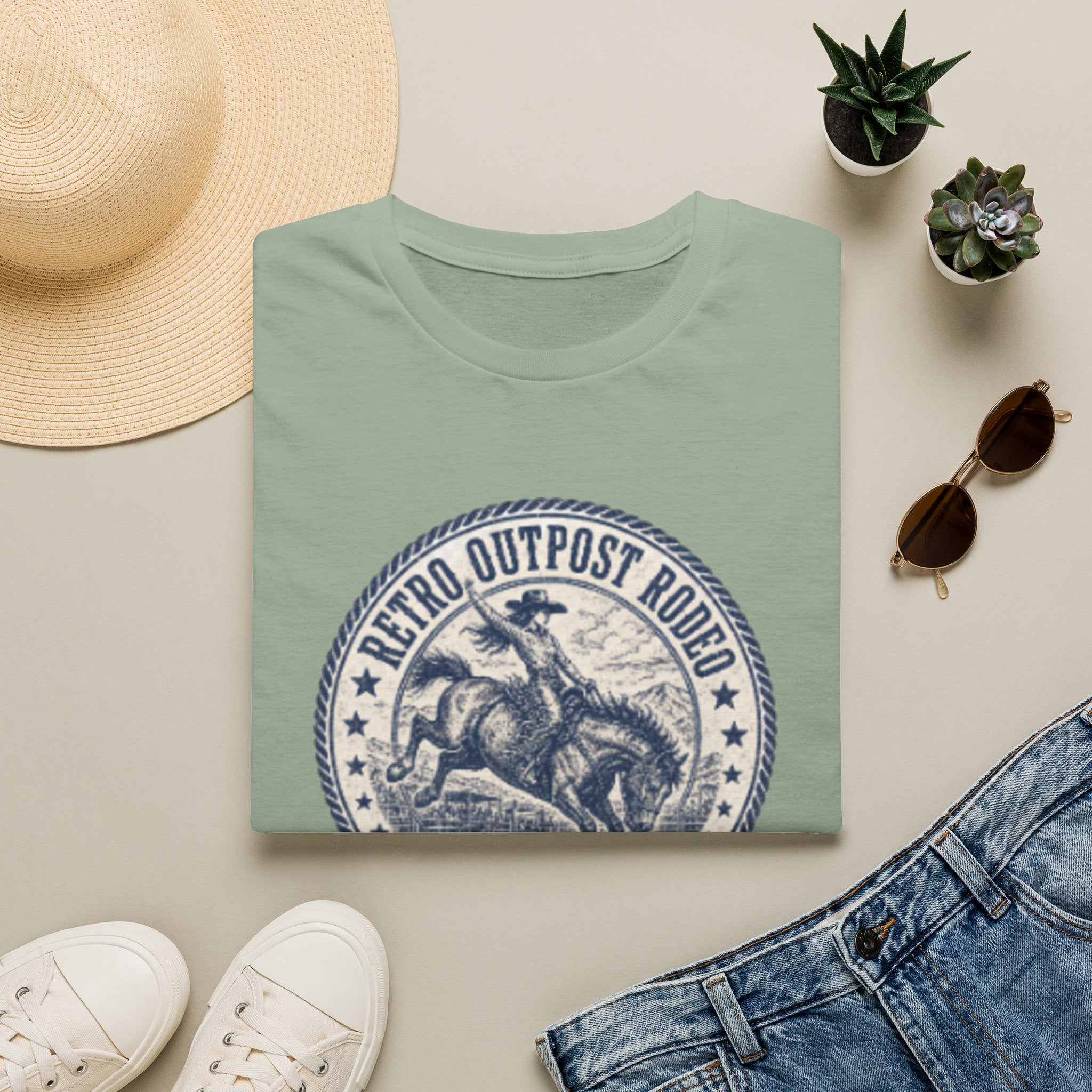 Retro Outpost Rodeo T-Shirt — Vintage Rodeo Bull Rider Tee (Est. 2021)