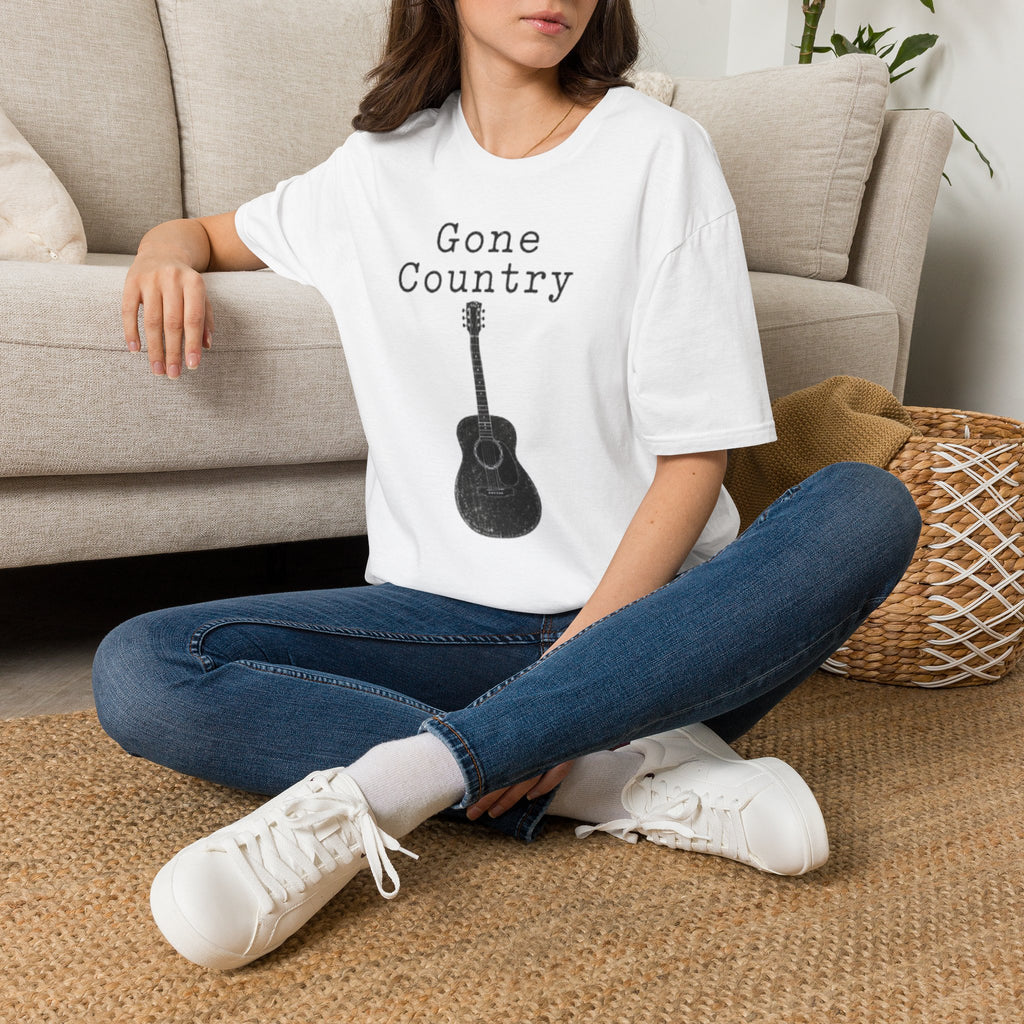 Gone Country T-Shirt — Acoustic Guitar Country Music Tee