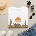 Armadillo Desert Sunset T-Shirt — Retro Cactus Road Wildlife Tee