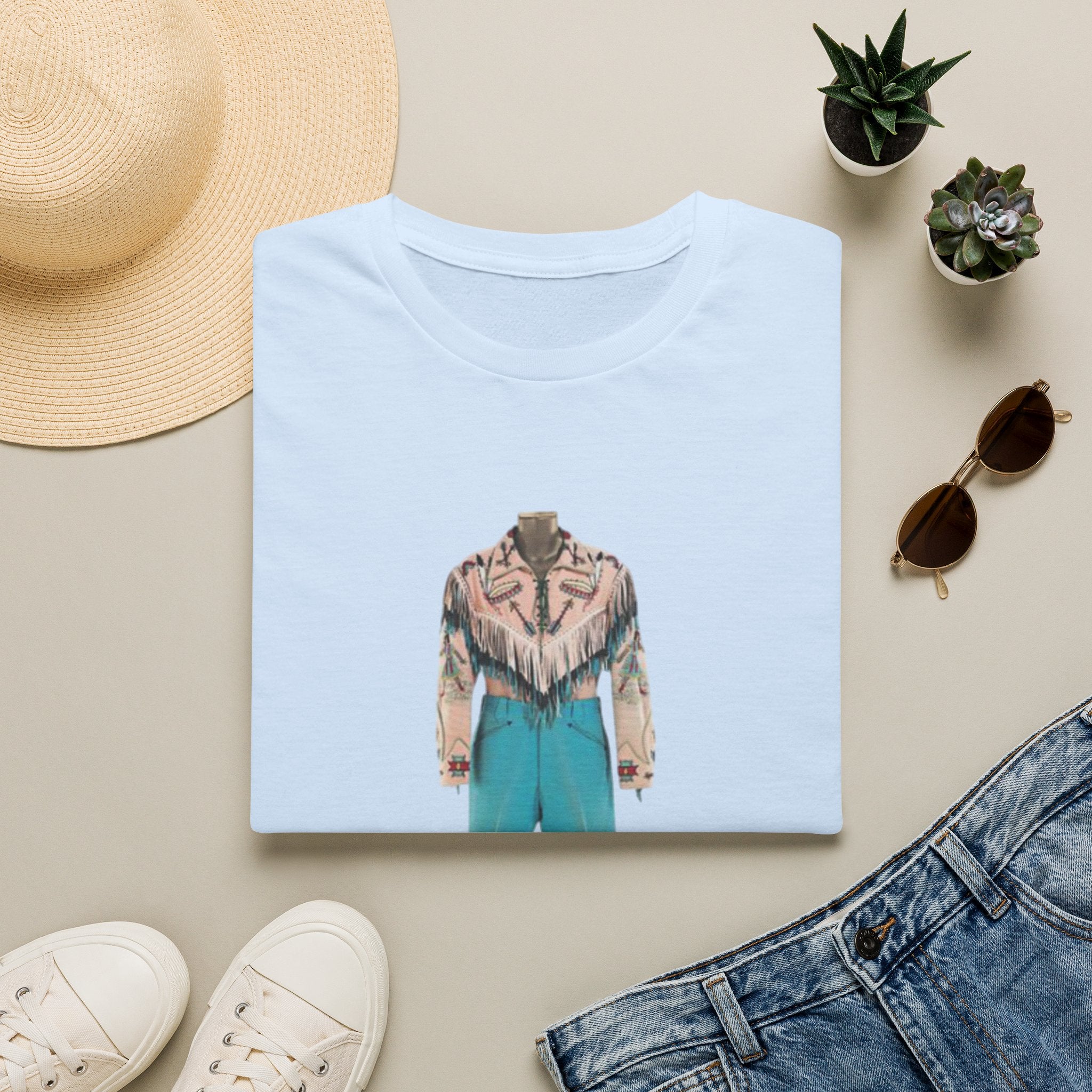 Cowboy Jacket Illustration T-Shirt — Vintage Western Outfit Graphic Tee