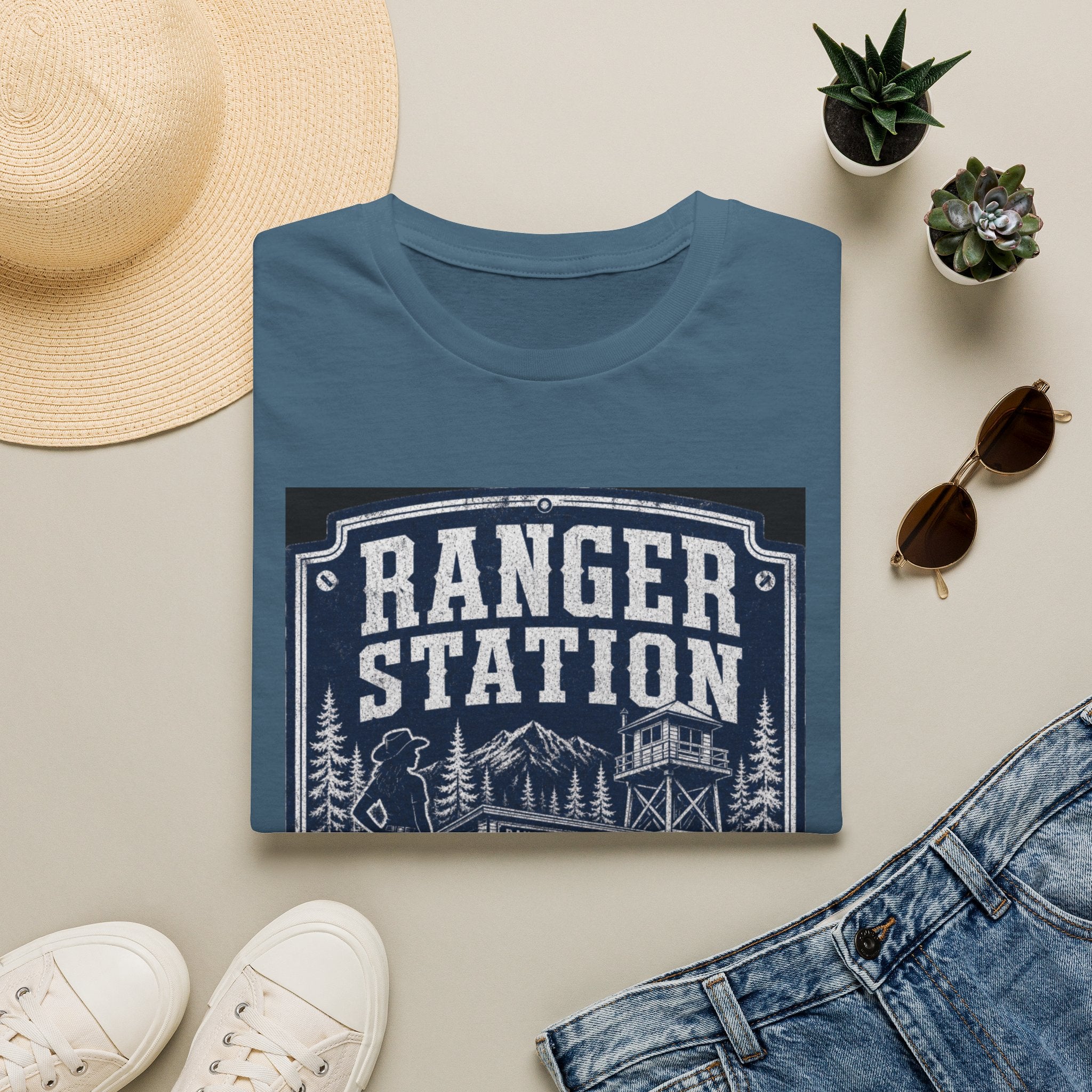 Ranger Station T-Shirt – Vintage National Park Forest Cabin Tee