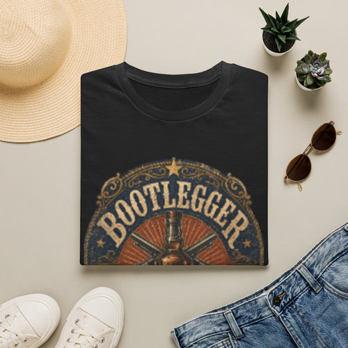 Bootlegger Vintage Distressed Whiskey Logo T-Shirt