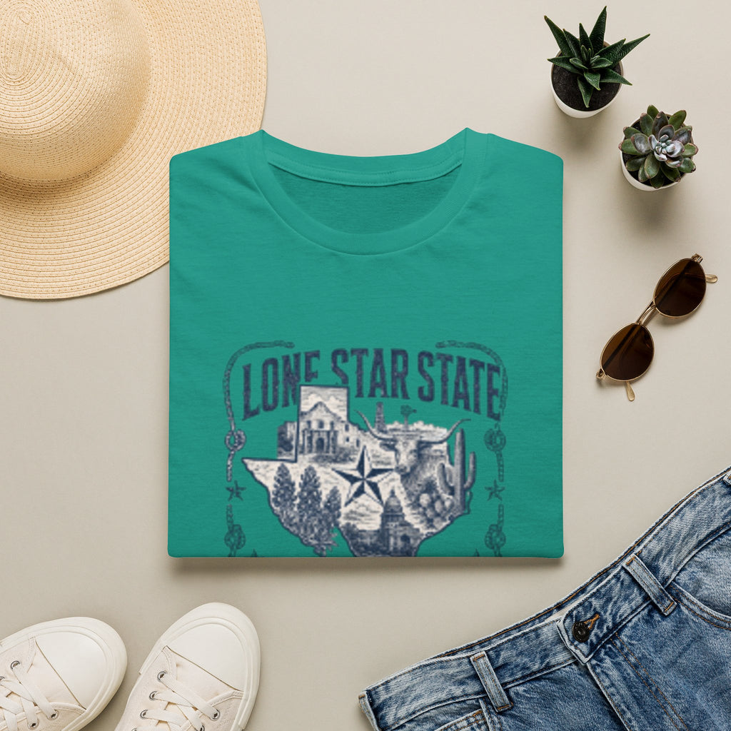 Lone Star State Texas T-Shirt — Vintage Texas Map & Emblem Tee