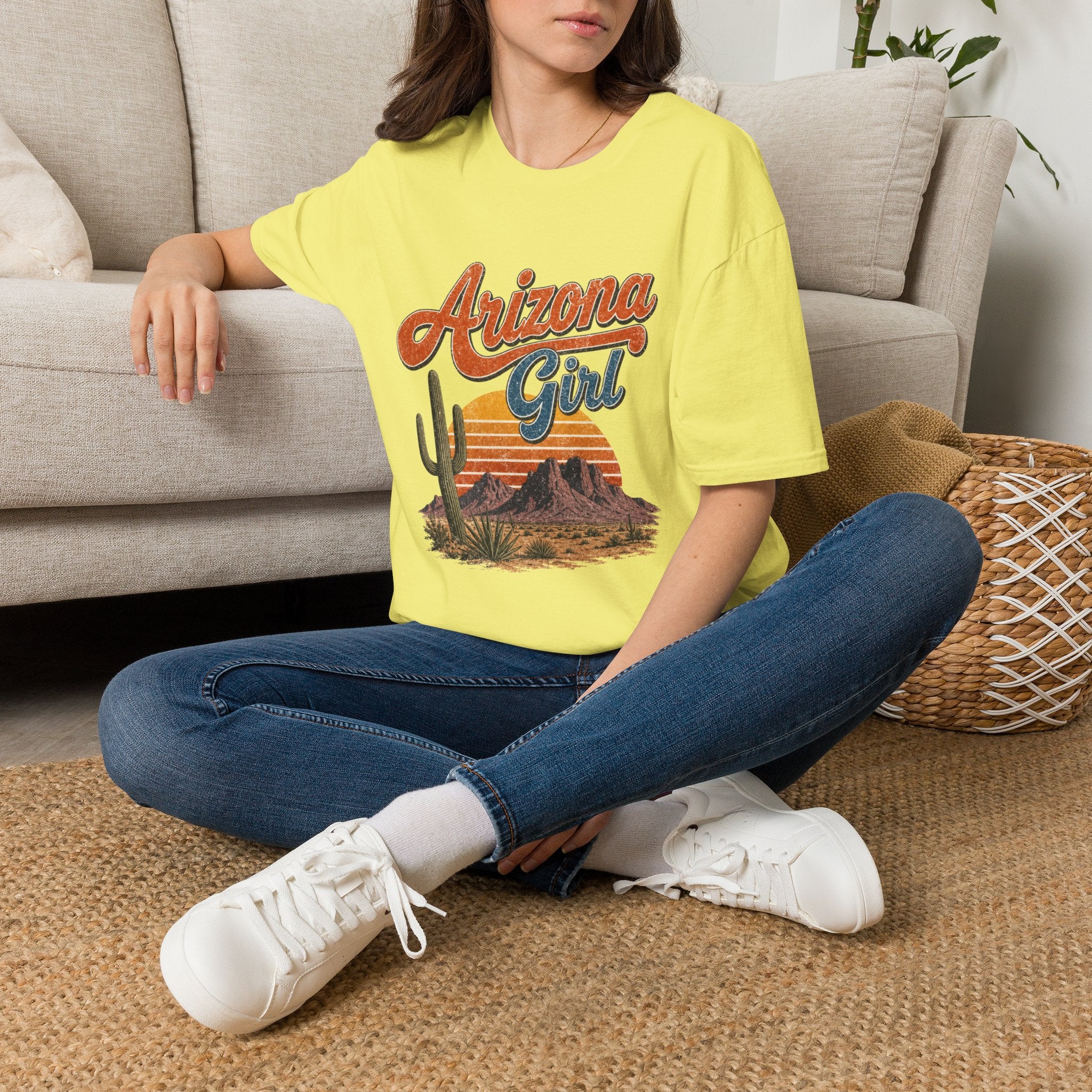 Arizona Girl T-Shirt — Retro Desert Cactus Graphic Tee